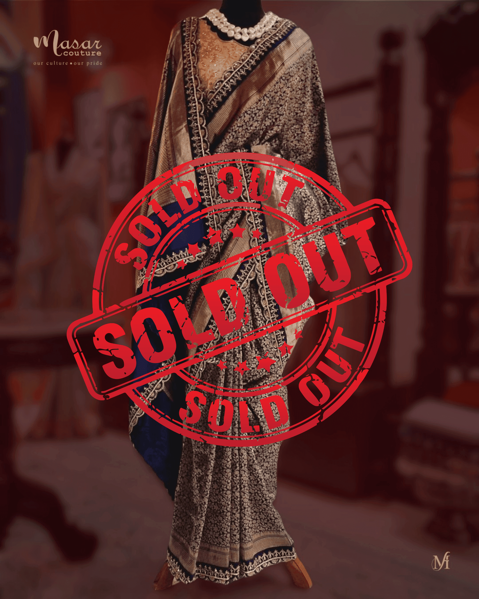 Heirloom Banarasi Saree (Blue)